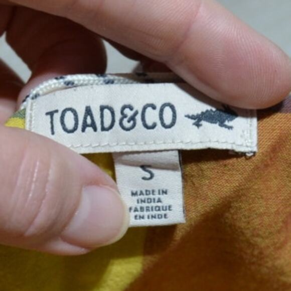 Toad & Co Woman's Plaid Button-Down Tank Top Size Small - Picture 4 of 7